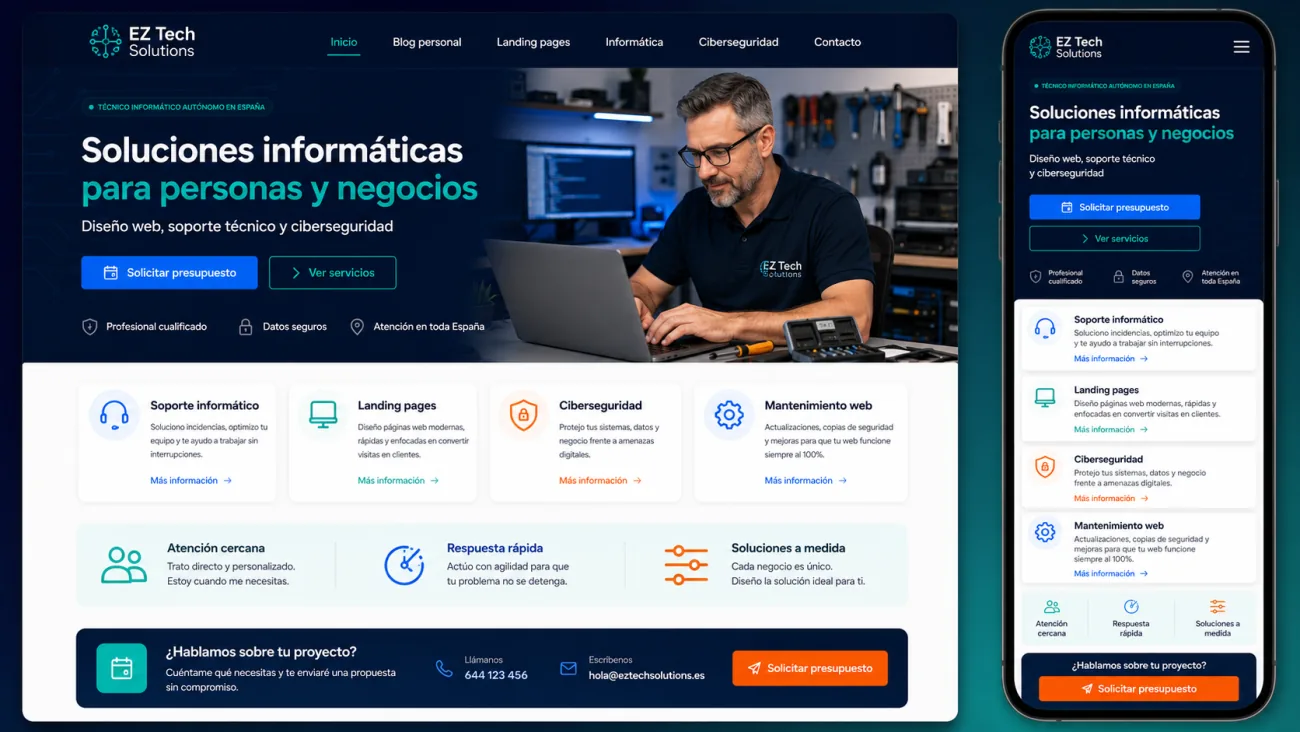 Web design and landing page service